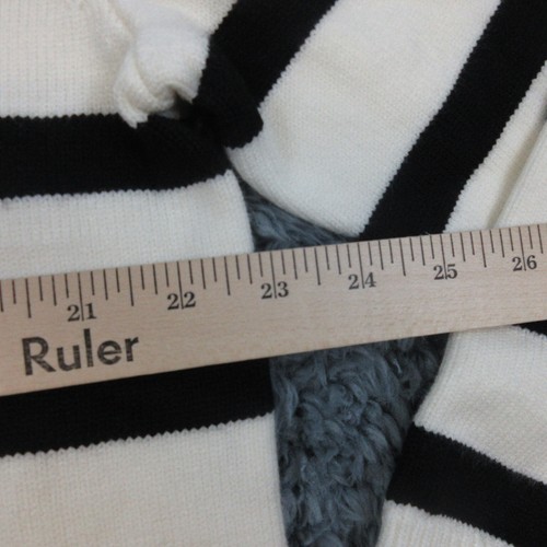 Kirundo Sweater Womens XL Off-White Black Striped Long Sleeve Pullover NWT - Picture 4 of 13