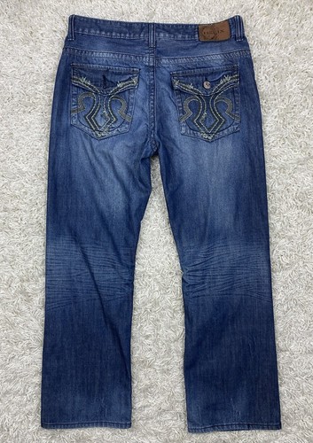 Jeans Helix De Colección Para Hombre 34x30 Bootcut Azul Relajado Suelto Y2K Años 90’s - Imagen 9 de 17