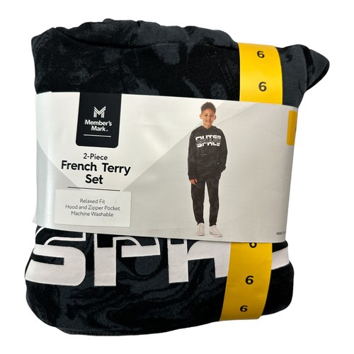 Member's Mark 2-Piece Boys Relaxed Fit French Terry Pullover Hoodie & Jogger Set - Picture 2 of 4