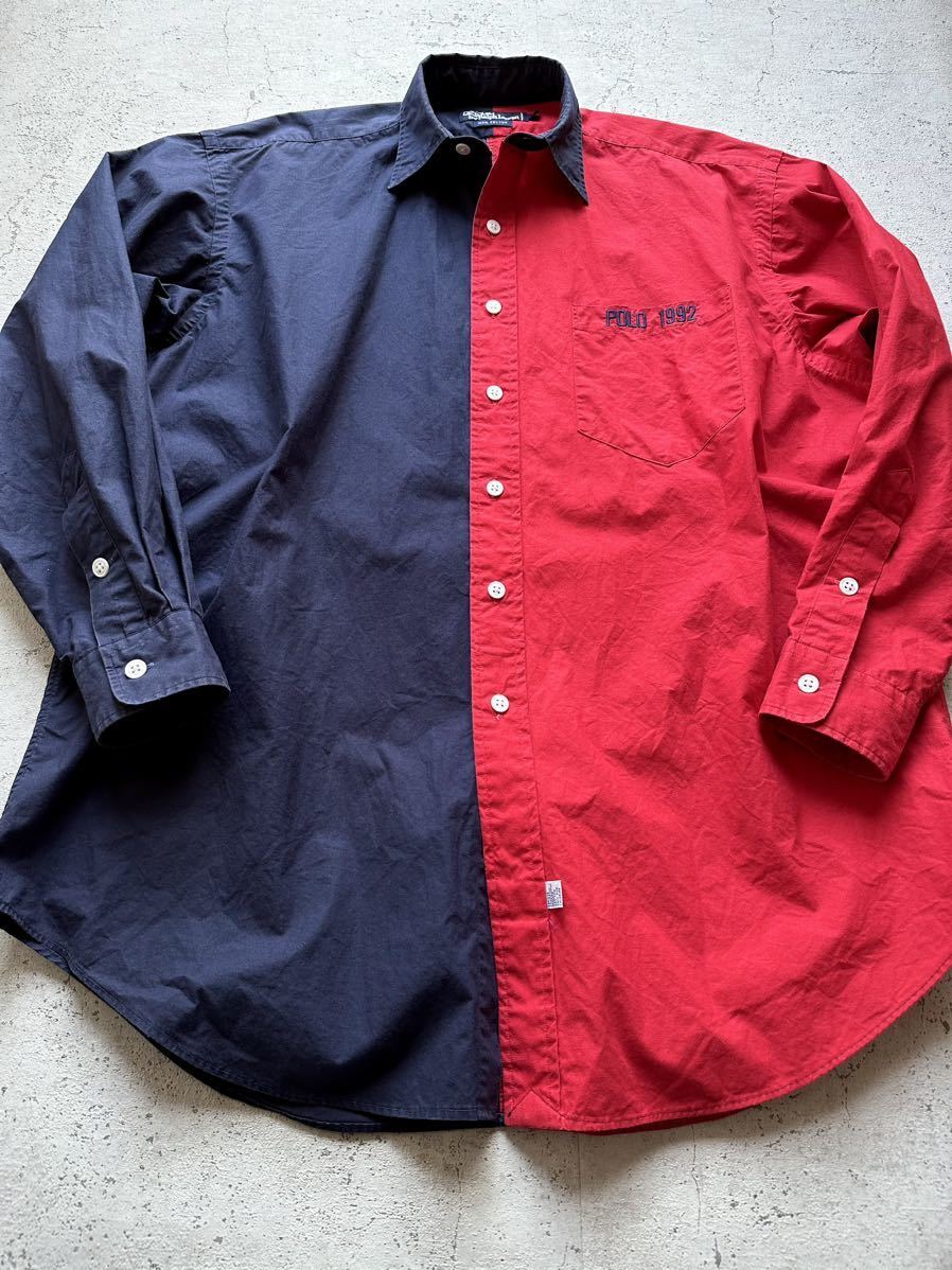 POLO RALPH LAUREN STADIUM COLLECTION 1992s L/S SHIRT Size M POLO RALPH LAUREN STADIUM COLLECTION 1992s L/S SHIRT Size M