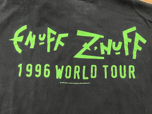 Vintage 90s 1996 Enuff Z'Nuff Tweaked XL Tour T-Shirt Authentic - Picture 6 of 7