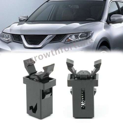 2PCS For Nissan X-Trail Navara D40 Pathfinder Sunglasses Holder Catch Latch Clip - Picture 2 of 8