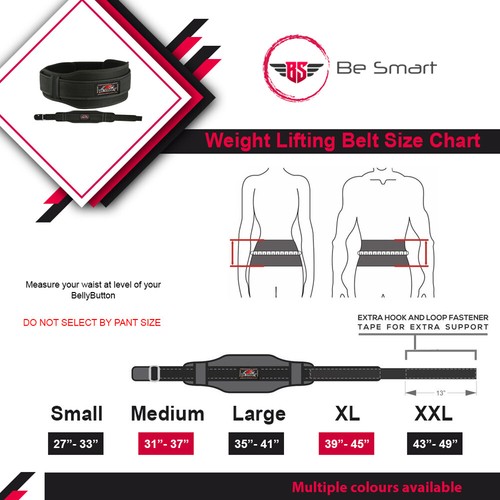 Cintura Sollevamento Pesi Neoprene Palestra Fitness Allenamento Doppio Supporto Tutore - Foto 2 di 12