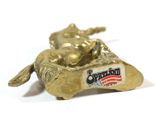 Estatuilla de unicornio de latón Opryland vintage de 2,5 pulgadas de alto - Imagen 5 de 5