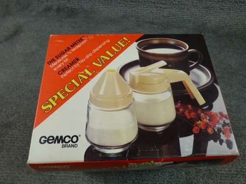 Vintage Gemco The Glass-Perk Coffee 4-8 Cups W/ Sugar Meter & Creamer Pack - Picture 4 of 5
