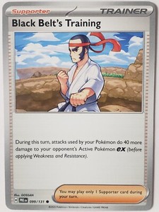 Black Belt's Training 099/131 NM / M - Prismatic Evolutions Pokemon Card