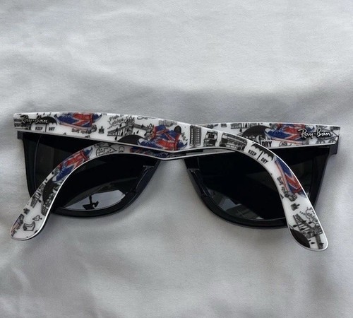 Ray-Ban Men’s Original Wayfarer Rare Special Series London Print Sunglasses - Picture 15 of 22