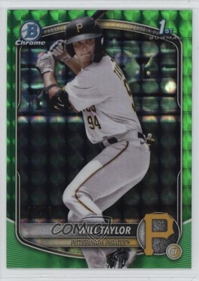 2025 Bowman Chrome Prospects Green Geometric Refractor 63/99 Will Taylor 1i7n
