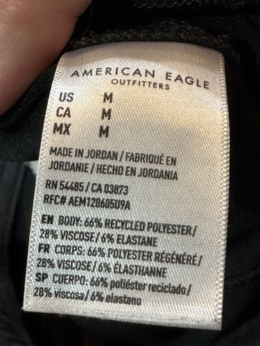 American Eagle Jogginghose Sweathose Herren Medium Medium anthrazit grau spitz zulaufendes Bein - Bild 4 von 6