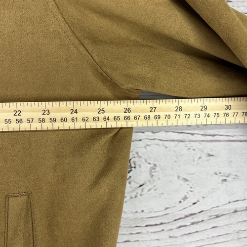 Men's Faux Suede Bomber Jacket - Goodfellow & Co Brown XL - Picture 7 of 8