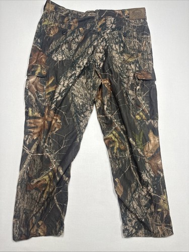 Cabelas Camo Pants Mens 38x30 Green Hunting Camping Outdoor Hike - Picture 15 of 17