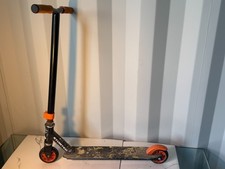 Stunted Stunt Scooter Freestyle Trick Scooter Black Orange Kids Scooter