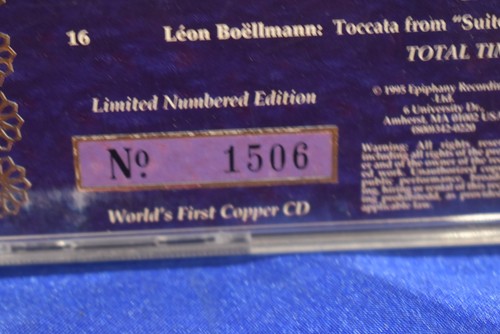 Kent Tritie The Romantic Organ CD #'d First Copper CD - Picture 4 of 4