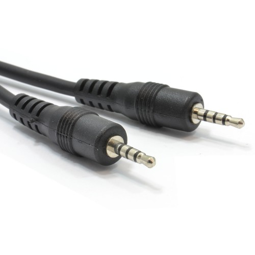 1 m 2,5 mm 4-poliger Stecker auf 2,5 mm 4-poliger Stecker AV-Kabel [008562] - Bild 1 von 3