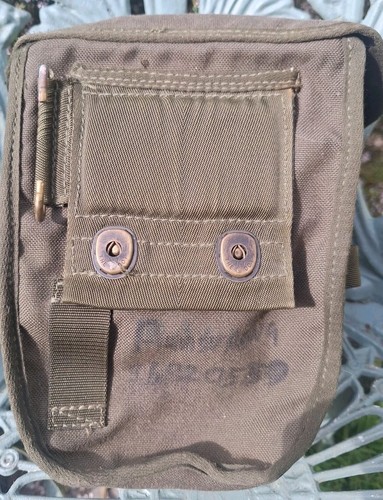 Bolsa de almacenamiento de botellas de cantimplora de agua con correas PLCE verde edición militar británica - Imagen 2 de 10