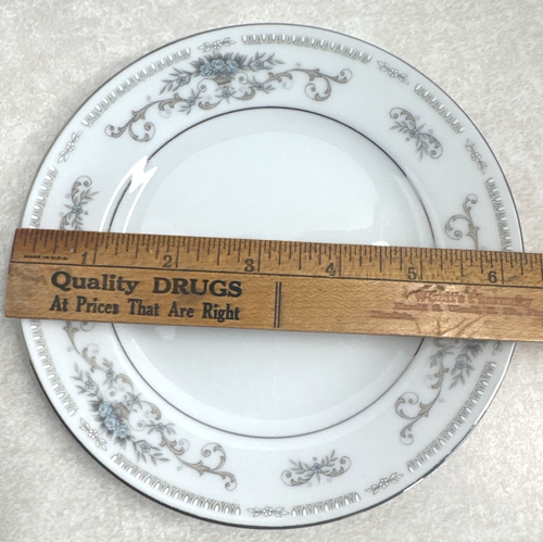 Set Of 4 Diane By Wade Fine Porcelain China 6-3/8" Bread Plates Retired SP35 - Picture 4 of 4