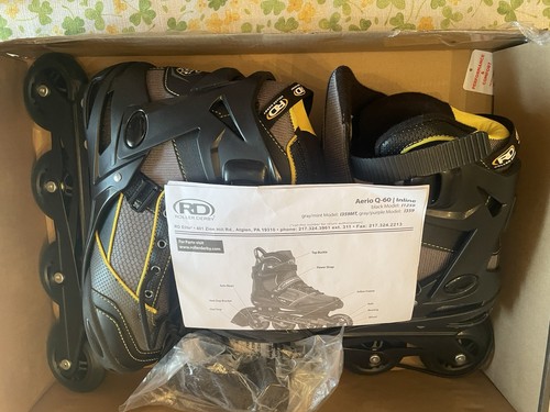 ROLLER DERBY Aerio Q-60 Men's Inline Skate Black Size 9 Model #1259 - Picture 2 of 6