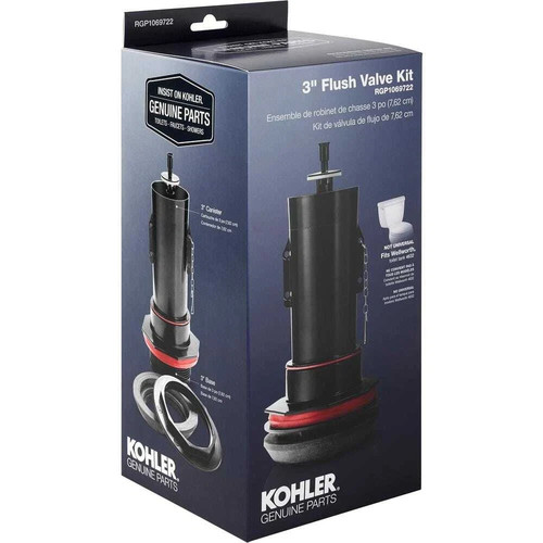 KOHLER 3 in. Toilet Black Canister Flush Valve Kit RGP1069722 - Bild 2 von 5