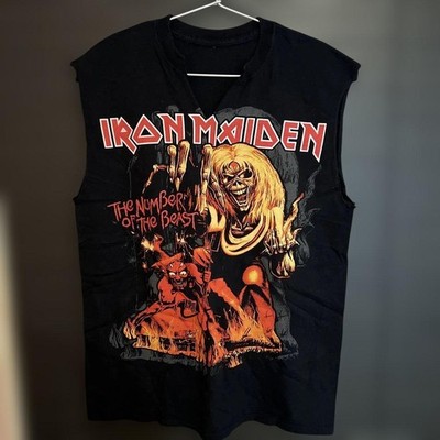 Iron Maiden Band T-Shirt Bang T-Sleeveless | eBay