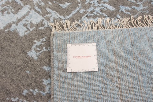 Traditional Hand-knotted Carpet 3'11" x 6'0" Wool/Silk Oriental Area Rug - Picture 9 of 9