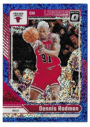 2024-25 Donruss Optic Dennis Rodman Blue Sparkle Prizm #241 Chicago Bulls /180