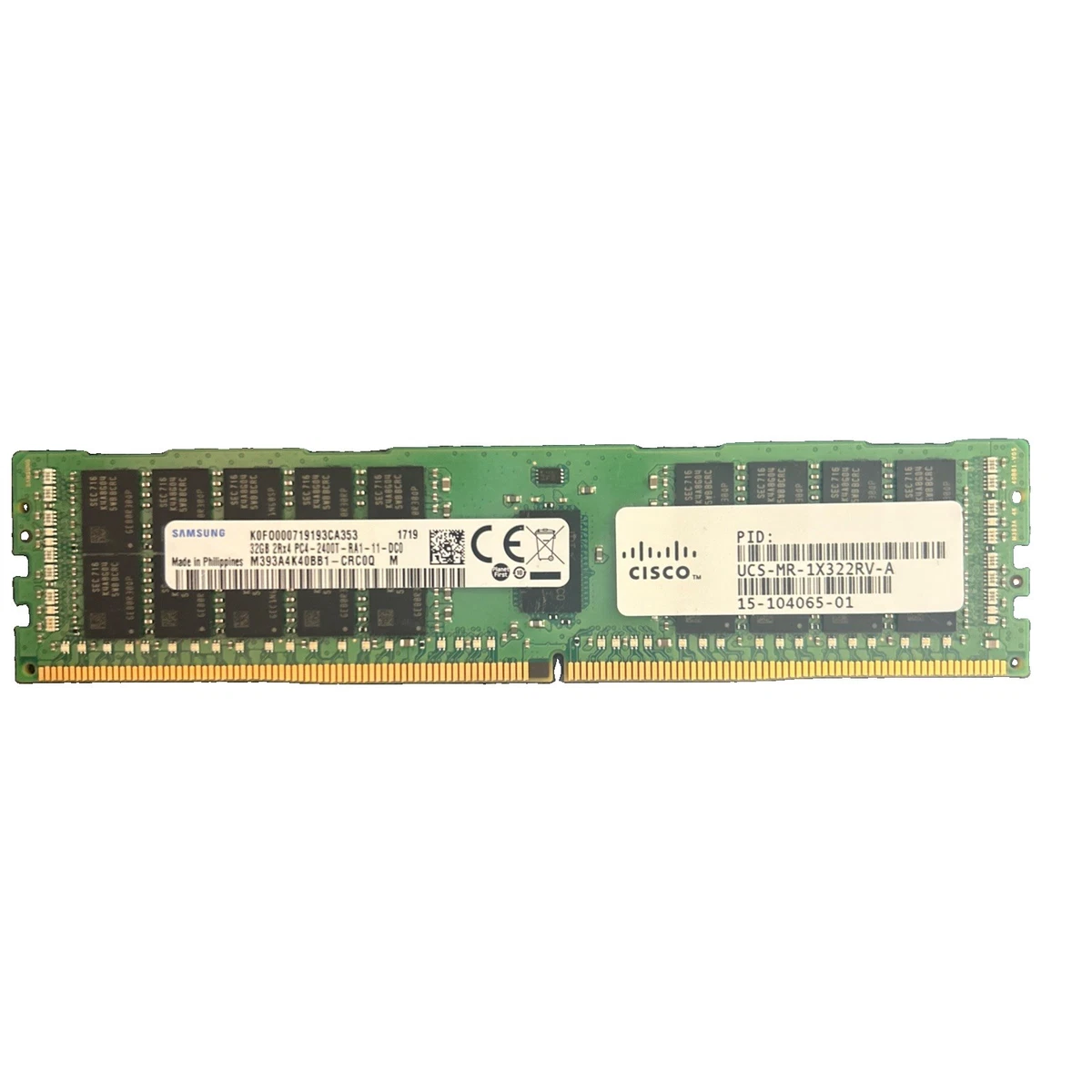 PC4-19200 (DDR4-2400) Bus Speed Server RAM 32 GB Capacity per
