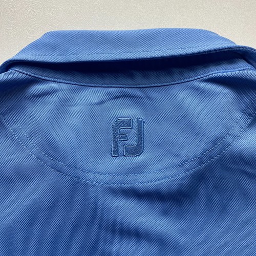 FootJoy Golf Polo Shirt Mens XL Blue Short Sleeve Polyester Stretch FJ EXCELLENT - Picture 8 of 11
