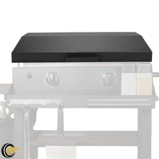 Black Hinged Lid Griddle Hood Hard Cover Steel for Blackstone Griddle 28 inch