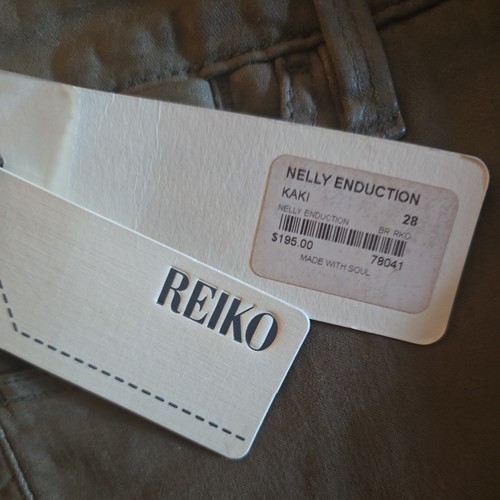 Reiko Damen Skinny Jeans dunkelblau grün Nelly Enduction Größe 28 - Bild 4 von 10