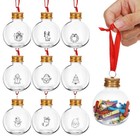  10 Pcs Weihnachtsschmuck Aus Kunststoff Kunststofffüllbare Ornamente