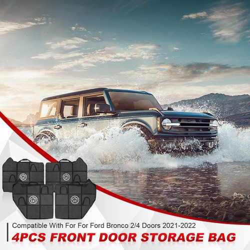 Organizador de bolsas de almacenamiento de puerta delantera trasera para Ford Bronco 21-24 4 puertas tela Oxford - Imagen 7 de 10