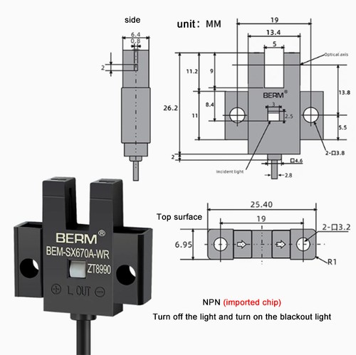 EE-SX Photoelektrischer Schaltsensor NPN Normalerweise geöffnet und geschlossen - Picture 28 of 31