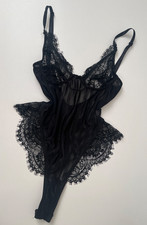 Underwear Lace Bodytop Bodysuit Black XS Brand New