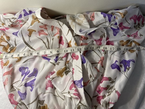 European Sized A8 Dress. Plus Size Floral Flowy Bust 42” Elastic Waist 40” - Picture 8 of 13