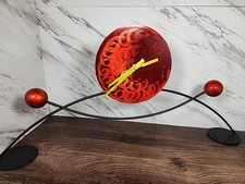 ☆ ~2010 Rick Martin Abstract Modernist Pop Art Memphis Style Clock ⏰️~ ☆Signed☆