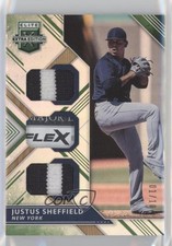 2018 Panini Elite Extra Edition Triple Materials Emerald /10 Justus Sheffield