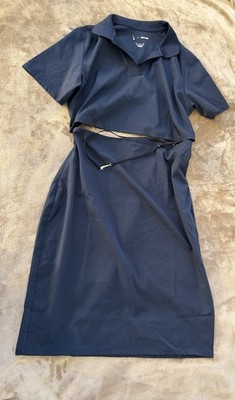 NIKE x JACQUEMUS LA Robe Polo Dress DN3242-475 Womens Large -XL Blue W731