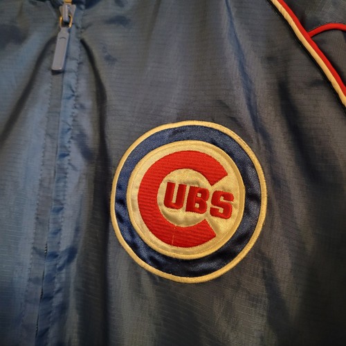 Chicago Cubs Windbreaker Jacket Mens Medium M Blue Full Zip Softshell MLB G-III  - Picture 4 of 11