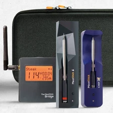 MeatStick BBQ & Kitchen 2.0 Bundle [2-Probe/Unlimited Range] | Quad Sensors S...