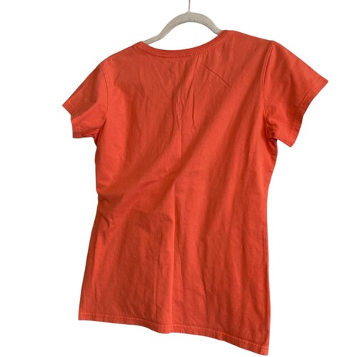 Patagonia Y2K Salmon Pink Scoop Neck Butterfly Organic Cotton TShirt Size Large - Picture 4 of 13