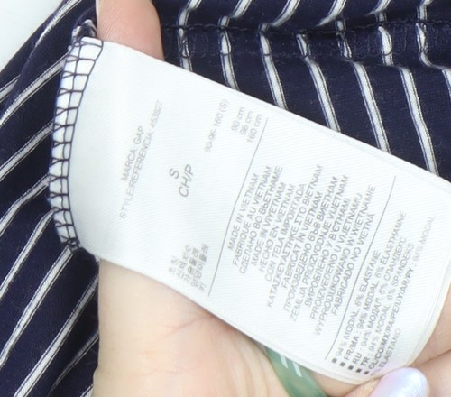 Gap Women's Blue Striped Slip Dress S Casual Summer - Picture 3 of 12