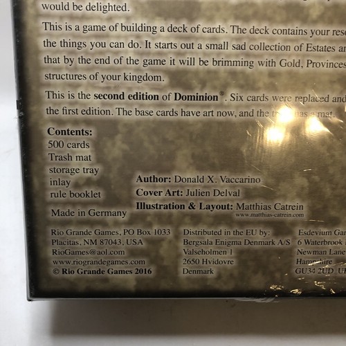 Dominion 2. Edition Neu Sealed Brettspiel - Bild 4 von 5