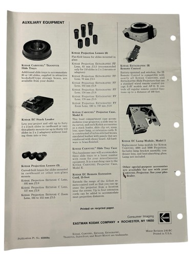 Kodak 4400 Carousel Slide Projector Black w/Manual & 140 Slide Carousel w/Remote - Picture 22 of 24