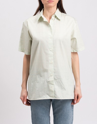 RRP€480 VICTORIA BECKHAM Shirt UK6 US2 IT38 XS Check Pattern Short Sleeve - Picture 3 of 8
