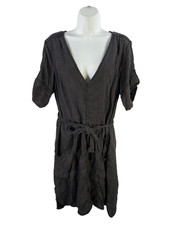 Anthropologie Pilcro And The Letterpress Women's Gray Short Sleeve Mini Dress- L