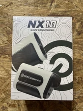 Precision Pro Golf NX10 Slope Laser Rangefinder Black White