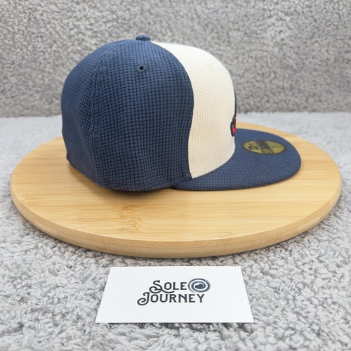 Atlanta Braves Cappello Berretto Fitted Uomo 7 1/2 Blu Bianco MLB Baseball Nuova Era Termico - Foto 5 di 9