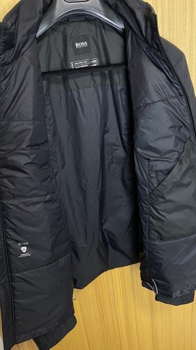 HUGO BOSS MENS J-BORIO BOMBER JACKET BLACK WATER REPELLENT SIZE 50 L RRP 349 - Picture 11 of 19