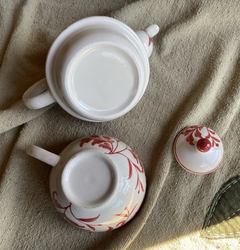 Teekanne für ein Set 3 Teile (Kanne, Tasse, Deckel) bunte Blumen Teekanne Vintage - Bild 2 von 13