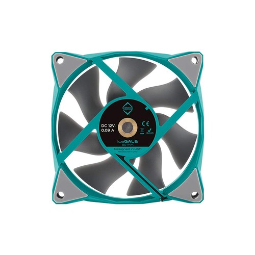 Iceberg Thermal IceGALE 80 mm PWM Gehäuselüfter (Blaugrün) - Afbeelding 5 van 6